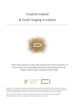 Creative Ireland & Youth Singing in Ireland File